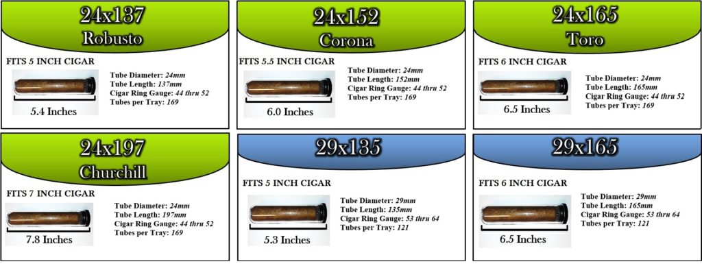 Cigar Tube Size Chart