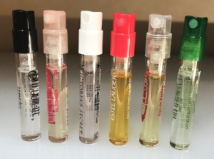 Perfume Sampler Vials with pumps